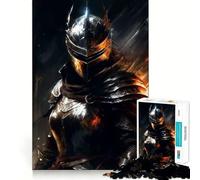 Guerrero de la Oscuridad Rompecabezas de 1000 Piezas para Adultos Juego de Memoria Cerebral Encaje Huecos Actividad Relajante para la Mente (50x75cm)