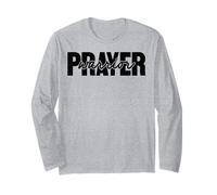 Guerrero de oración oró Reza Dios Cristiano Hombres y Mujeres Manga Larga