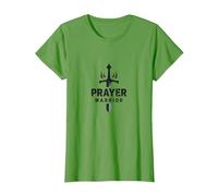 Guerrero de Oración Religiosa para Hombres | Fuerza Espiritual Camiseta, Mujer, Hierba, XXL