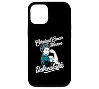 Guerrero del cáncer Cervical Concientización sobre el cáncer irrompible Carcasa para iPhone 12/12 Pro