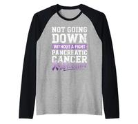 Guerrero del cáncer de páncreas no caerá sin Pelea Camiseta Manga Raglan