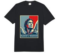 Guerrero del Cielo Arcángel Cristiano Héroe Ang Comfort Colors Adult Heavyweight T-Shirt
