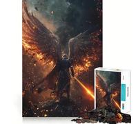 Guerrero del Edén Rompecabezas de 1000 Piezas para Adolescentes Juego de concentración Mental Corte de precisión Bordes Lisos Juego para Rellenar Calcetines navideños (38x52cm)