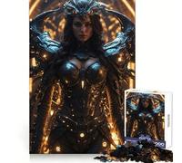 Guerrero del Futuro, Rompecabezas de 1000 Piezas, Regalos para Adultos, Diversión Intelectual, Tiempo Libre, Corte Fino, Sorpresa Navideña (38x26cm)