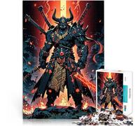 Guerrero Demonio con Espadas Puzzles de 1000 Piezas para Adolescentes Juguete Educativo Intelectual descompresor Mejorar el Amor Entre Parejas 38x26cm