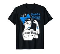 Guerrero diabético irrompible diabéticos Divertido Desgaste mamá Hija Camiseta