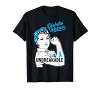Guerrero diabético irrompible diabéticos Divertido Desgaste mamá Hija Camiseta