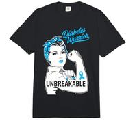 Guerrero diabético irrompible diabéticos Divertido Desgaste mamá Hija Comfort Colors Adult Heavyweight T-Shirt