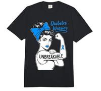 Guerrero diabético irrompible diabéticos Divertido Desgaste mamá Hija Comfort Colors Adult Heavyweight T-Shirt