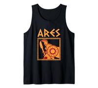 Guerrero Espartano Ares Mitología Griega Antigua Grecia Camiseta sin Mangas
