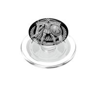 Guerrero Espartano Casco Griego Sagrado Arte de Línea Antigua PopSockets PopGrip para MagSafe