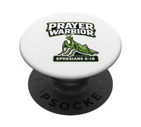 Guerrero Espiritual Dios Oración Guerrero Mantis Rezando PopSockets PopGrip Adhesivo