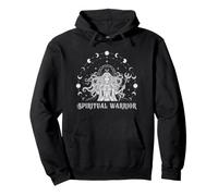 Guerrero Espiritual Figura Mística Empoderamiento Celestial Sudadera con Capucha
