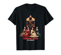 Guerrero Genghis Khan Conquistador de Corazones de Mujeres Camiseta