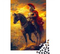 Guerrero Griego Puzzle 1000 Piezas Adultos Gladiador Romano Puzzles para Adultos Habilidad para Toda La Familia Impossible Rompecabezas Puzzle Fantasy Multicolor 1000pcs (75x50cm)