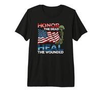 Guerrero honra a los Muertos Cura al Veterano herido de EE. UU Camiseta Premium