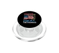 Guerrero honra a los Muertos Cura al Veterano herido de EE. UU PopSockets PopGrip para MagSafe