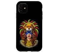 Guerrero Jaguar Azteca civilización Azteca Guerrero Maya Carcasa para iPhone 11