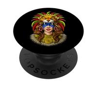 Guerrero Jaguar Azteca civilización Azteca Guerrero Maya PopSockets PopGrip Adhesivo