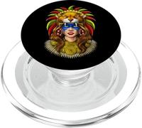 Guerrero Jaguar Azteca civilización Azteca Guerrero Maya PopSockets PopGrip para MagSafe