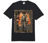 Guerrero Katana del Mes de la Historia Negra Samurai Africano Comfort Colors Adult Heavyweight T-Shirt