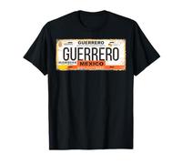 Guerrero Mexico License Plate Mexican Travel Vacation Beach Camiseta