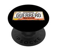 Guerrero Mexico License Plate Mexican Travel Vacation Beach PopSockets PopGrip Adhesivo