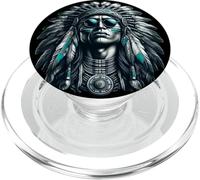 Guerrero Nativo Americano PopSockets PopGrip para MagSafe