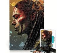 Guerrero Nativo Americano, Rompecabezas de 1000 Piezas para Adultos, Regalo, Juego Mental, Juguete para Pasar Tiempo en Familia, Corte preciso, Sorpresa de cumpleaños (38x26cm)