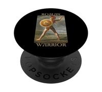 Guerrero romano arte imperio escudo loba Rómulo Remo lanza PopSockets PopGrip Adhesivo