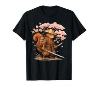 Guerrero Samurai Ardilla Japón Cultura Ukiyo-E Camiseta