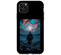 Guerrero samurái con Vistas al crepúsculo del Campo Iluminado por la Luna Tranquilo Carcasa para iPhone 11 Pro MAX