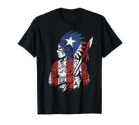 Guerrero Taino Bandera Puerto Rico Orgullo Boricua Boriken Camiseta
