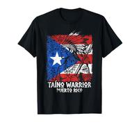 Guerrero Taino Bandera Puerto Rico Orgullo Boricua Boriken Camiseta