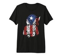 Guerrero Taino Bandera Puerto Rico Orgullo Boricua Boriken Camiseta Premium