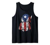 Guerrero Taino Bandera Puerto Rico Orgullo Boricua Boriken Camiseta sin Mangas