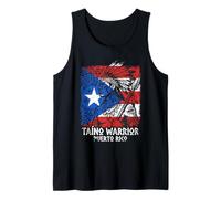 Guerrero Taino Bandera Puerto Rico Orgullo Boricua Boriken Camiseta sin Mangas