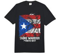 Guerrero Taino Bandera Puerto Rico Orgullo Boricua Boriken Comfort Colors Adult Heavyweight T-Shirt