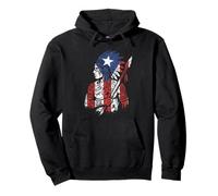 Guerrero Taino Bandera Puerto Rico Orgullo Boricua Boriken Sudadera con Capucha