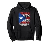 Guerrero Taino Bandera Puerto Rico Orgullo Boricua Boriken Sudadera con Capucha