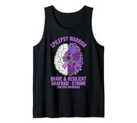 Guerrero Valiente y Resistente de la Epilepsia Camiseta sin Mangas