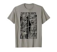 Guerrero Vikingo Furia De Los Guerreros del Norte Valhalla Camiseta