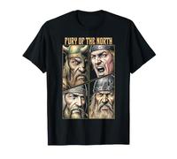 Guerrero Vikingo Furia De Los Guerreros del Norte Valhalla Camiseta