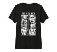 Guerrero Vikingo Furia De Los Guerreros del Norte Valhalla Camiseta Premium