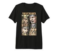 Guerrero Vikingo Furia De Los Guerreros del Norte Valhalla Camiseta Premium