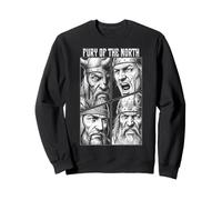 Guerrero Vikingo Furia De Los Guerreros del Norte Valhalla Sudadera