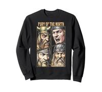 Guerrero Vikingo Furia De Los Guerreros del Norte Valhalla Sudadera