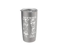 Guerrero Vikingo Furia De Los Guerreros Del Norte Valhalla Vaso térmico de acero inoxidable de doble pared