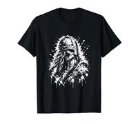Guerrero Vikingo, Historia Mitología Camiseta gráfica económica, Hombre, Negro, M