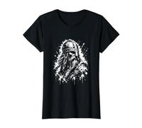 Guerrero Vikingo, Historia Mitología Camiseta gráfica económica, Mujer, Negro, XS